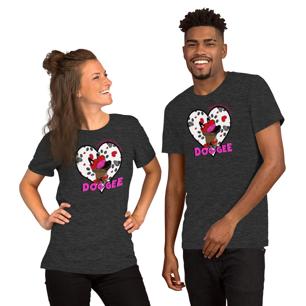 Valentines DOG-GEE Short-Sleeve Unisex T-Shirt