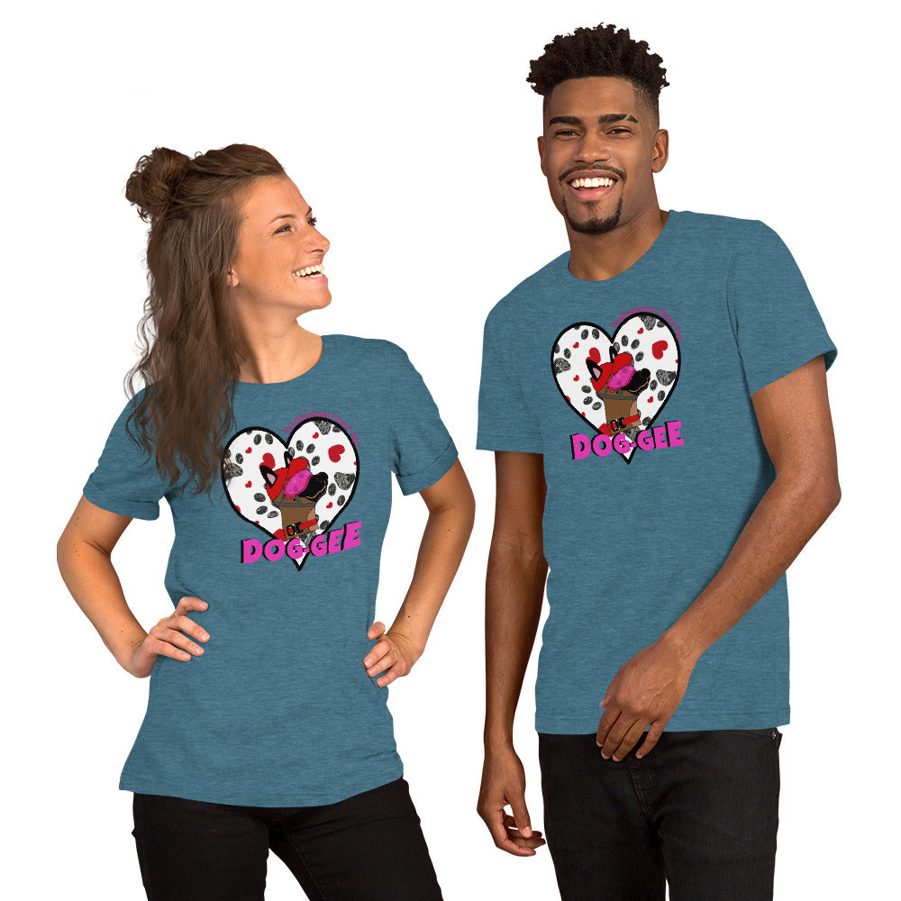 Valentines DOG-GEE Short-Sleeve Unisex T-Shirt