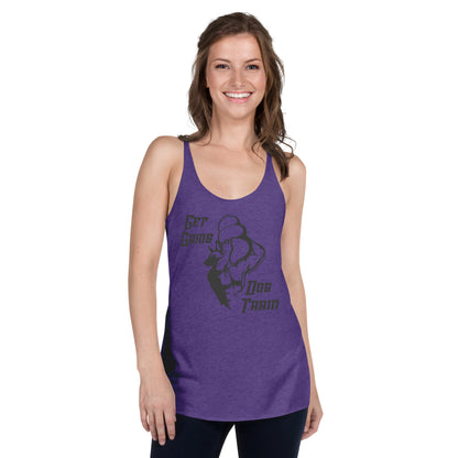 Get Gains & Dog Train Women's Racerback Tank