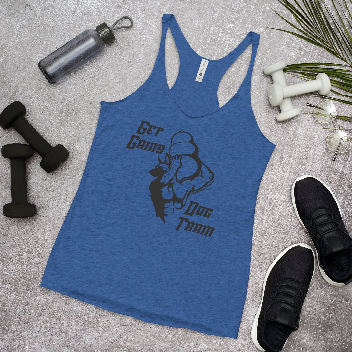 Get Gains & Dog Train Women's Racerback Tank